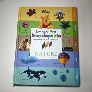 Winnie The Pooh Vintage My First Encyclopedia Nature Book Large Disney
